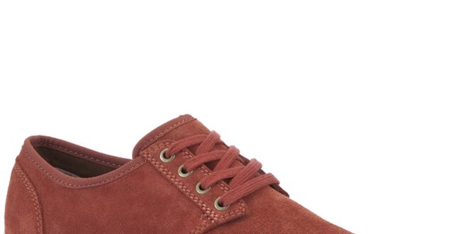 Pánské červené semišové boty Clarks