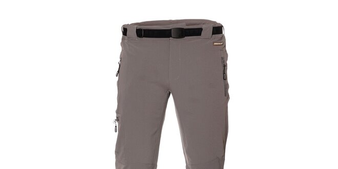 Pánské softshell elastické kalhoty Envy v šedé barvě