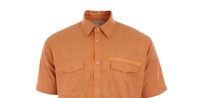 Pánská oranžová košile s krátkým rukávem Northland Professional