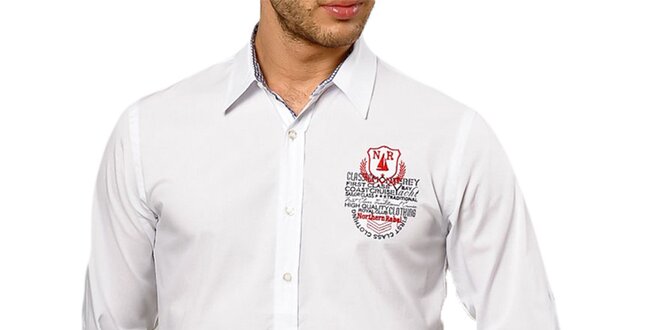 Pánská bavlněná košile v bílé barvě Northern rebel