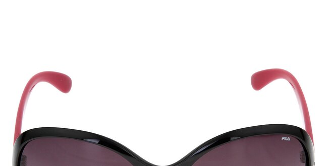 Dámské černé sluneční brýle s barevnými stranicemi Fila