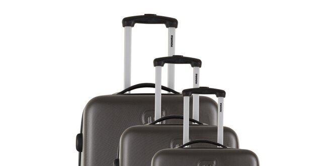 Sada tří šedých kufrů Renoma