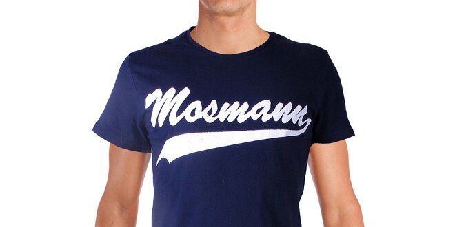 Pánské tmavě modré tričko s potiskem Mosmann