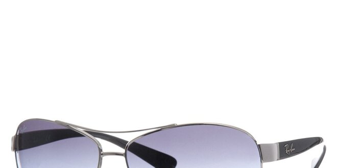 Kovové sluneční brýle ve stříbrné barvě Ray-Ban