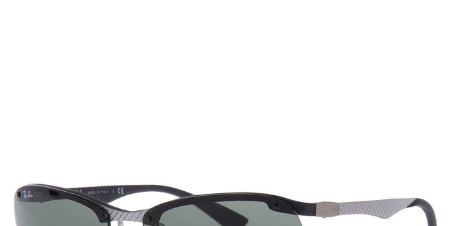 Pánské stříbro-černé sluneční brýle bez obrouček Ray-Ban