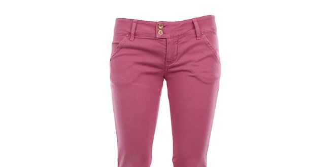 Dámské růžové chino kalhoty MET