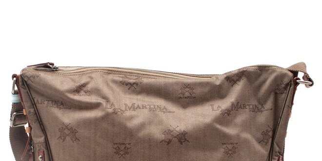 Dámská vzorovaná kabelka s popruhem La Martina