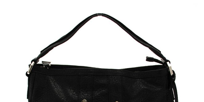 Černá kabelka se dvěma kapsami Ferré