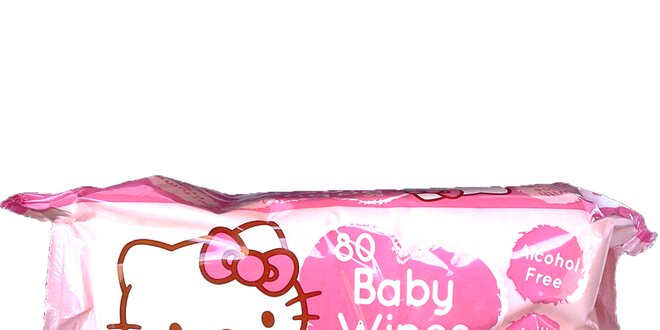 Hello Kitty - vlhčené ubrousky 80 ks