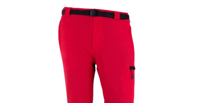 Pánské červeno-černé vodoodpudivé kalhoty Goritz