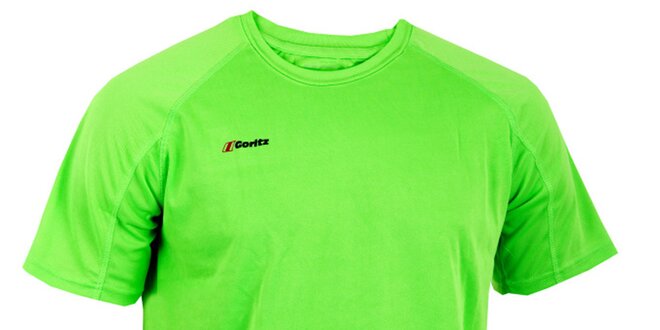 Pánské zářivě zelené technické tričko Goritz