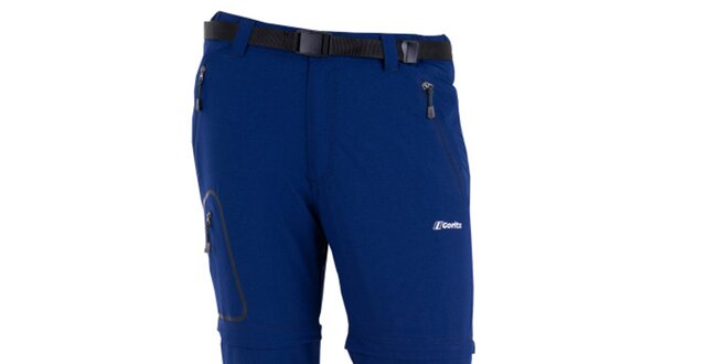 Pánské tmavě modré kalhoty s odnímatelnými nohavicemi Goritz
