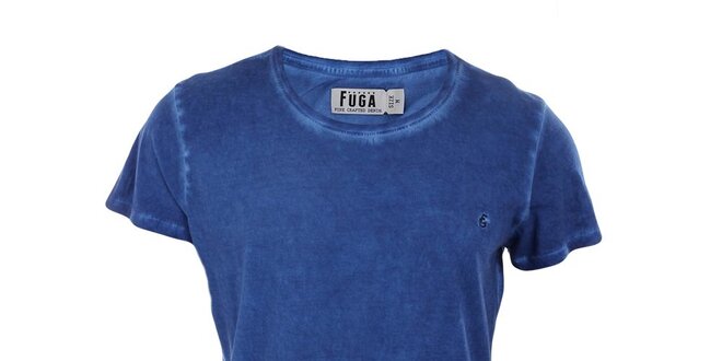 Pánské modré tričko s krátkým rukávem Fuga