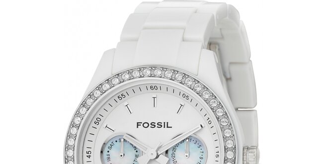 Dámské bílé hodinky Fossil