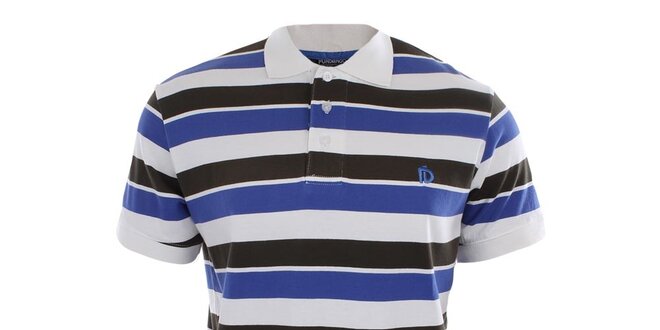 Pánské černo-modré pruhované tričko Fundango