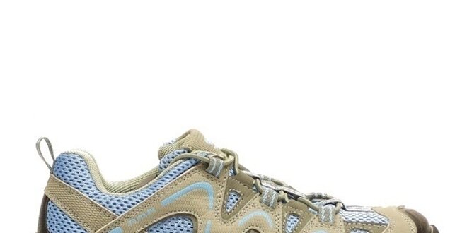 Dámské béžovo-modré trekové boty Numero Uno