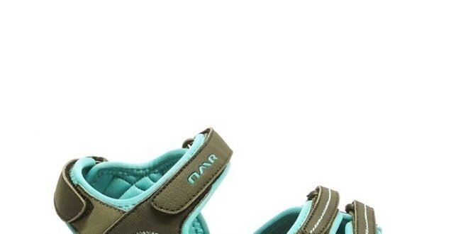 Dámské šedo-modré trekové sandálky Numero Uno