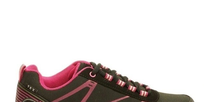 Dámské růžovo-černé trekové boty Numero Uno