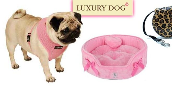 249 Kč za poukaz v hodnotě 500 Kč do luxusního psího butiku Luxury Dog.