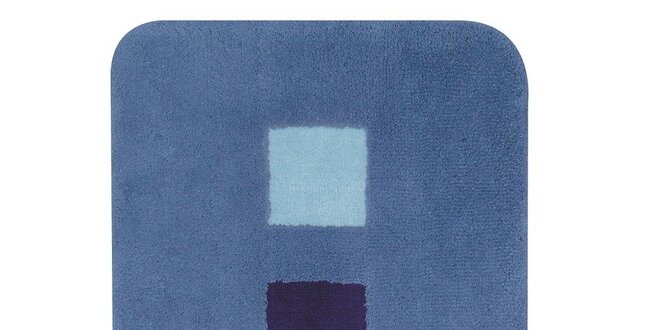 Koupelnová předložka SQUARE blue 60 x 90 cm