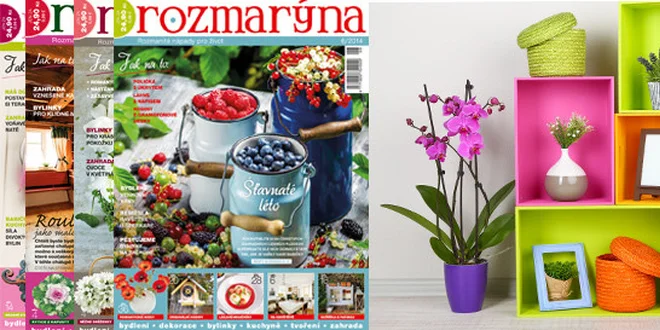 Roční předplatné časopisu ROZMARÝNA na rok 2014 s dárkem