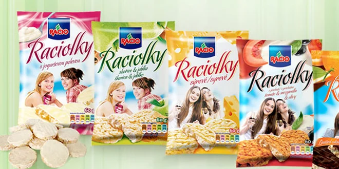 20 balení Raciolek, zdravých a chutných snacků