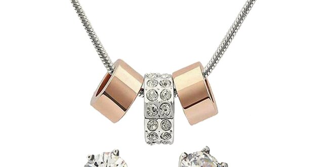 Dámská sada šperků Swarovski Elements - náušnice a náhrdelník