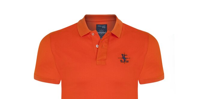 Pánské oranžové polo tričko Giorgio di Mare