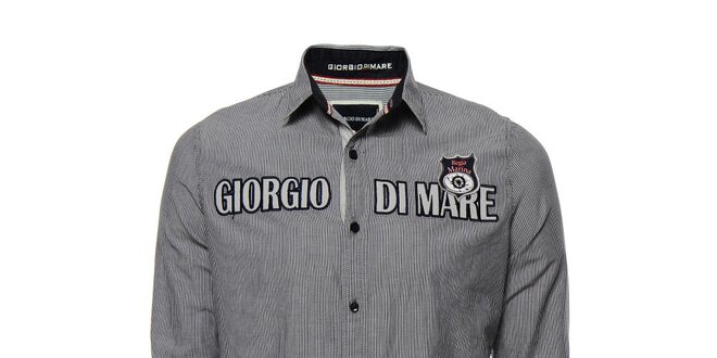 Pánská pruhované košile s výšivkami Giorgio di Mare