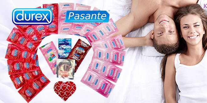 Extra velká balení kondomů Durex a Pasante