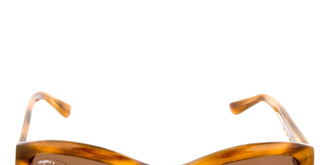 Hnědě žíhané sluneční brýle Sonia Rykiel