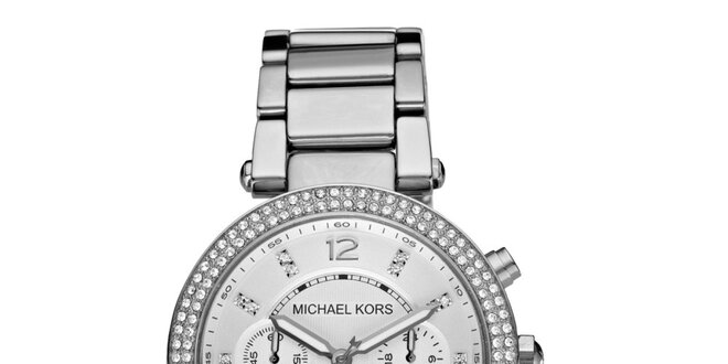 Dámské ocelové hodinky ve stříbrné barvě Michael Kors