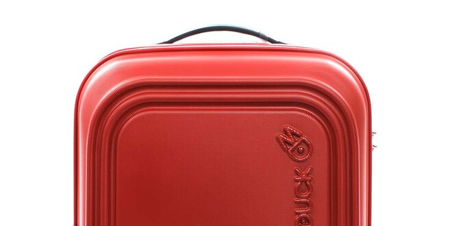 Červenooranžový cestovní kufr s TSA zámkem Mandarina Duck