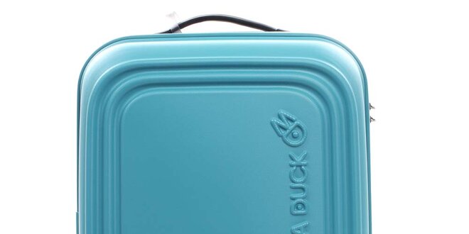 Tyrkysový cestovní kufr na kolečkách Mandarina Duck