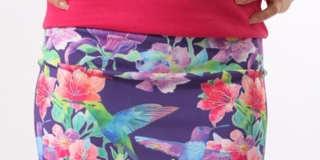 Dámská sukně s barevným potiskem Santa Barbara