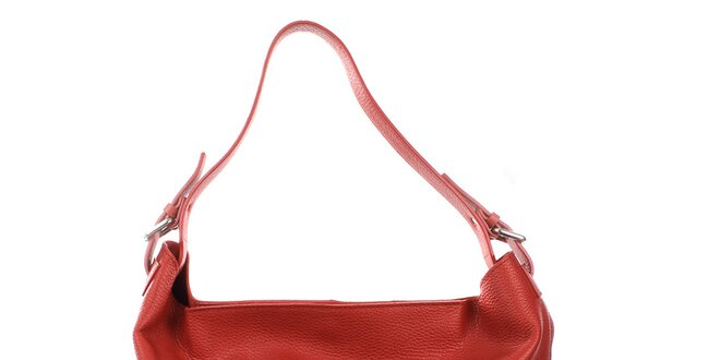 Dámská červená kabelka s jedním uchem Puntotres