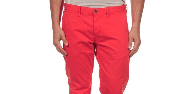 Pánské červené kalhoty Calvin Klein