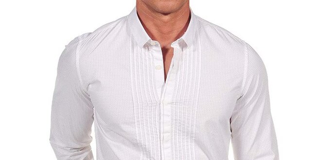 Pánská bílá ozdobná košile Calvin Klein