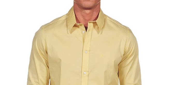 Pánská světle žlutá košile Calvin Klein