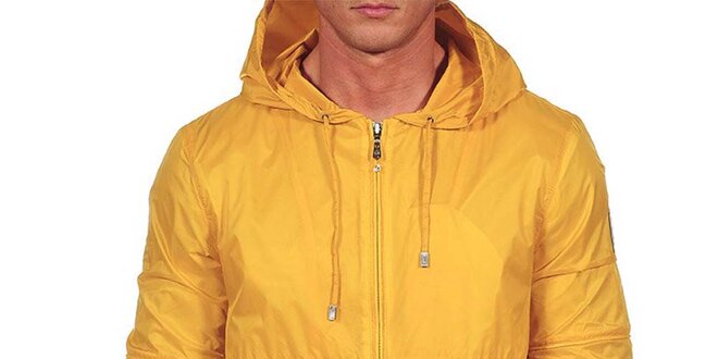 Pánská žlutá bunda s kapucí Calvin Klein