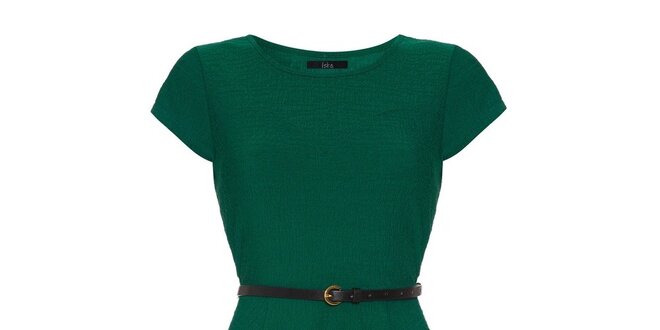 Dámské zelené šaty s krátkým rukávem Iska