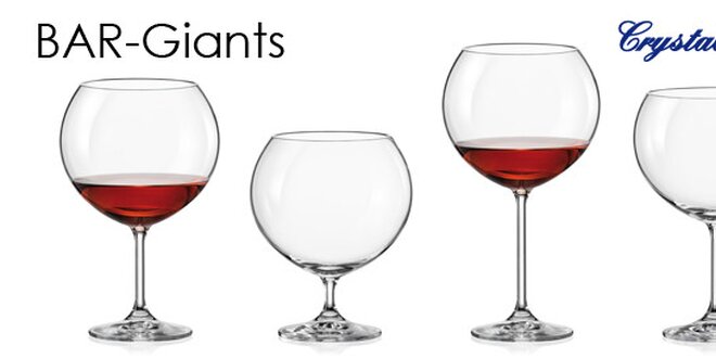 Skleničky na víno Crystalex Bar-Giants
