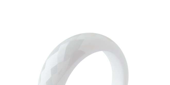 Dámský keramický prsten v bílé barvě Fifi Ange