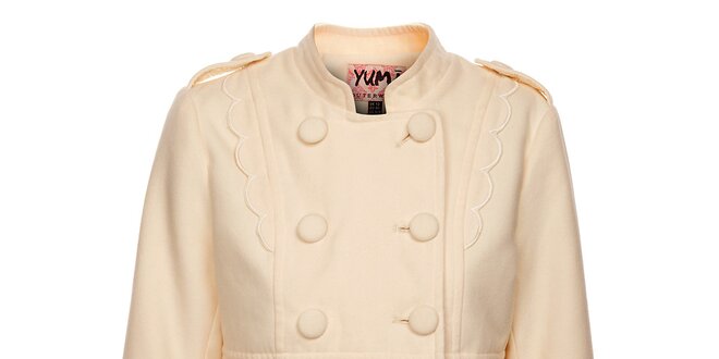 Dámský krémový kabátek Yumi