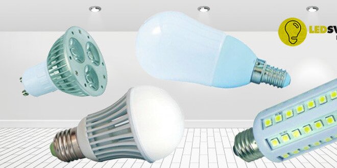 Úsporné LED žárovky s různými typy závitů