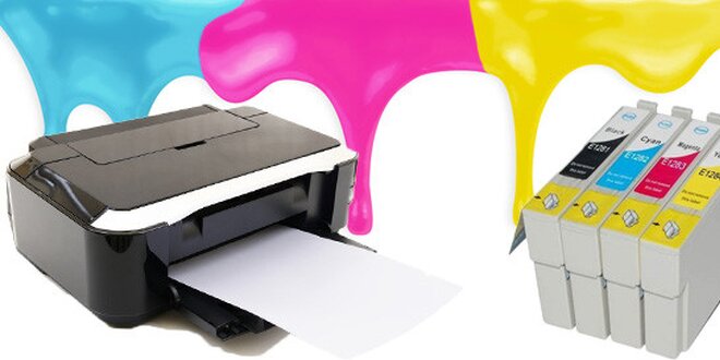 Sada 4ks kompatibilních náplní pro tiskárny EPSON