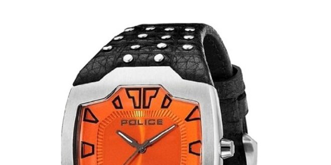 Pánské hodinky s ocvočkovaným řemínkem Police