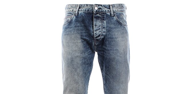 Pánské vintage modré džíny se šisováním Big Star
