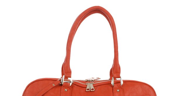 Dámská cihlově červená kabelka s peněženkou London Fashion