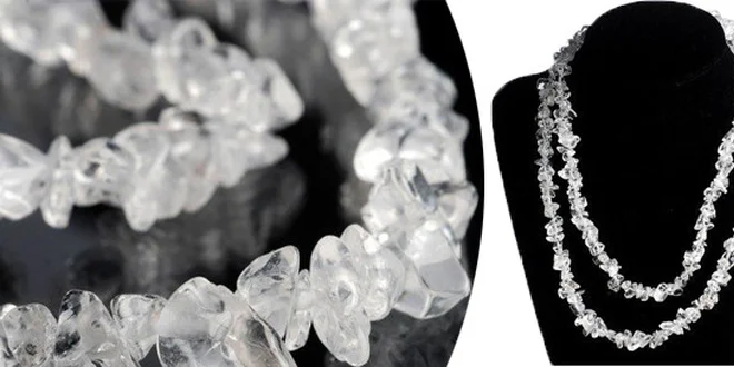 Elegantní náhrdelník z křišťálu 90cm